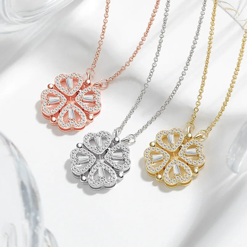 Elegant Clover Pendant Necklace